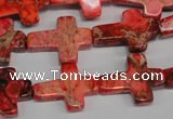 CDE566 15.5 inches 15*20mm cross dyed sea sediment jasper beads