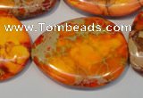 CDE580 20*25mm - 28*35mm freeform dyed sea sediment jasper beads