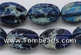 CDE61 15.5 inches 16*23mm star fruit shaped dyed sea sediment jasper beads