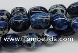 CDE63 15.5 inches 12*15mm nuggets dyed sea sediment jasper beads