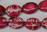 CDE646 15.5 inches 15*20mm oval dyed sea sediment jasper beads