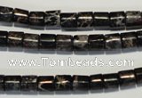 CDE670 15.5 inches 6*6mm tube dyed sea sediment jasper beads