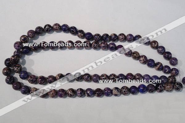 CDE696 15.5 inches 10mm round dyed sea sediment jasper beads