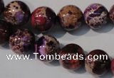 CDE697 15.5 inches 12mm round dyed sea sediment jasper beads