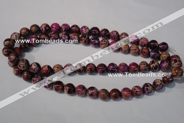 CDE697 15.5 inches 12mm round dyed sea sediment jasper beads