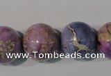 CDE698 15.5 inches 18mm round dyed sea sediment jasper beads