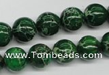 CDE70 15.5 inches 12mm round dyed sea sediment jasper beads