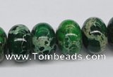 CDE73 15.5 inches 12*18mm rondelle dyed sea sediment jasper beads