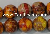 CDE742 15.5 inches 16mm round dyed sea sediment jasper beads