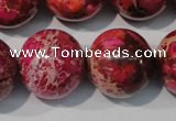 CDE764 15.5 inches 20mm round dyed sea sediment jasper beads