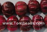 CDE767 15.5 inches 15*18mm pumpkin dyed sea sediment jasper beads