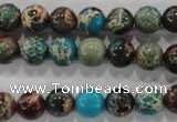 CDE802 15.5 inches 8mm round dyed sea sediment jasper beads wholesale