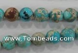 CDE803 15.5 inches 10mm round dyed sea sediment jasper beads wholesale