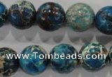 CDE807 15.5 inches 15mm round dyed sea sediment jasper beads wholesale