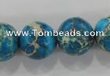 CDE808 15.5 inches 18mm round dyed sea sediment jasper beads wholesale