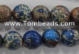 CDE815 15.5 inches 12mm round dyed sea sediment jasper beads wholesale