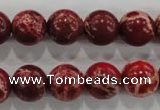 CDE824 15.5 inches 12mm round dyed sea sediment jasper beads wholesale