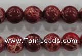 CDE825 15.5 inches 14mm round dyed sea sediment jasper beads wholesale