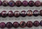 CDE832 15.5 inches 8mm round dyed sea sediment jasper beads wholesale