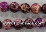 CDE834 15.5 inches 12mm round dyed sea sediment jasper beads wholesale