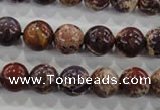 CDE843 15.5 inches 10mm round dyed sea sediment jasper beads wholesale