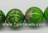 CDE85 15.5 inches 20mm round dyed sea sediment jasper beads