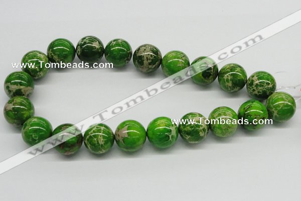 CDE85 15.5 inches 20mm round dyed sea sediment jasper beads