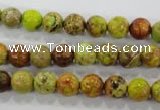 CDE861 15.5 inches 6mm round dyed sea sediment jasper beads wholesale