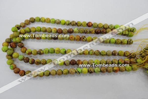 CDE865 15.5 inches 14mm round dyed sea sediment jasper beads wholesale