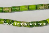 CDE919 15.5 inches 6*8mm tube dyed sea sediment jasper beads