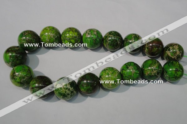 CDE925 15.5 inches 24mm round dyed sea sediment jasper beads