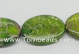 CDE94 15.5 inches 22*30mm oval dyed sea sediment jasper beads