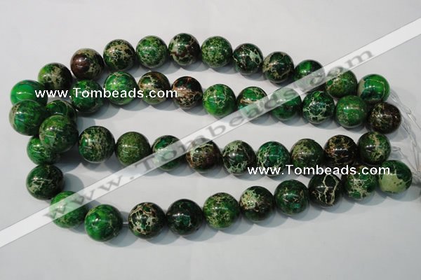 CDE958 15.5 inches 18mm round dyed sea sediment jasper beads