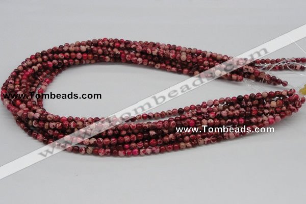 CDI01 16 inches 4mm round dyed imperial jasper beads wholesale