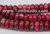 CDI07 16 inches 5*10mm rondelle dyed imperial jasper beads wholesale