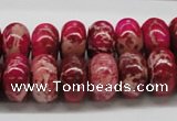 CDI08 16 inches 10*16mm rondelle dyed imperial jasper beads wholesale