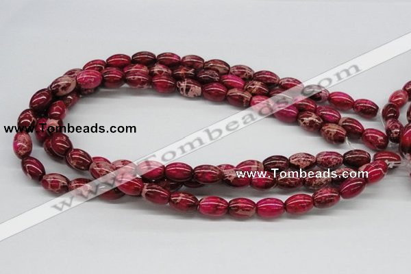 CDI09 16 inches 10*14mm rice dyed imperial jasper beads wholesale