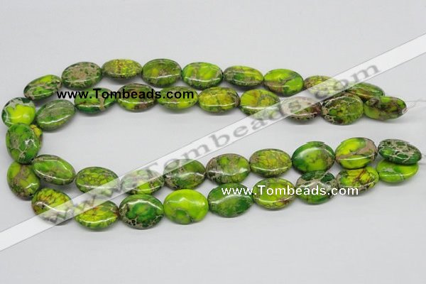 CDI100 16 inches 18*25mm oval dyed imperial jasper beads wholesale