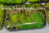 CDI130 15.5 inches 30*45mm rectangle dyed imperial jasper beads