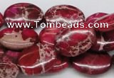 CDI15 16 inches 15*20mm oval dyed imperial jasper beads wholesale