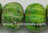 CDI150 15.5 inches 25*34mm pumpkin dyed imperial jasper beads