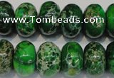 CDI165 15.5 inches 11*18mm rondelle dyed imperial jasper beads