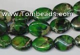 CDI180 15.5 inches 10*14mm oval dyed imperial jasper beads