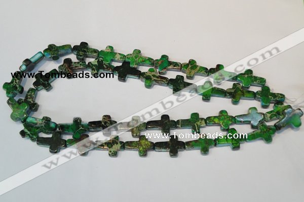 CDI209 15.5 inches 15*20mm cross dyed imperial jasper beads