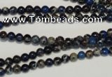 CDI220 15.5 inches 4mm round dyed imperial jasper beads