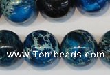 CDI222 15.5 inches 20mm round dyed imperial jasper beads