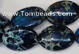 CDI236 15.5 inches 18*25mm oval dyed imperial jasper beads