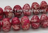 CDI24 16 inches 10*14mm pumpkin dyed imperial jasper beads