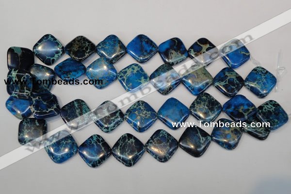 CDI252 15.5 inches 20*20mm diamond dyed imperial jasper beads