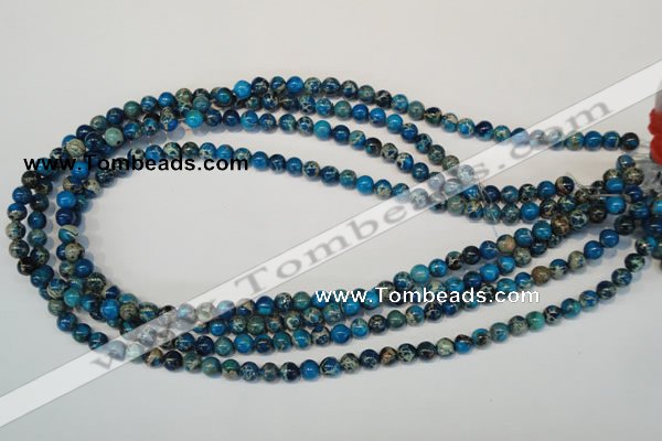 CDI265 15.5 inches 6mm round dyed imperial jasper beads